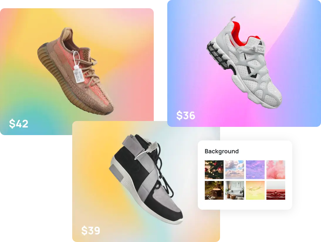 intelligent product photo generator